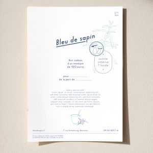 Carte cadeau Bleu de Sapin